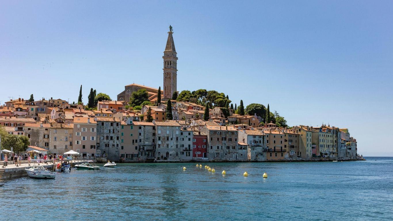 Rovinj old town and waterfront
